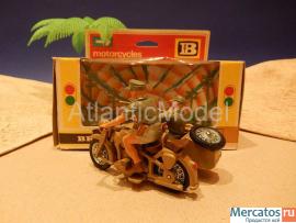 Солдатики 1/32 Britains Мотоцикл с экипажем Африка корпус третий 5